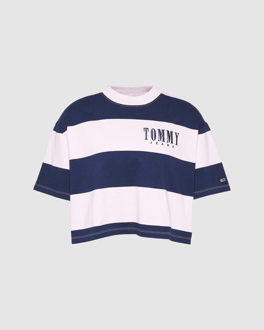 Tommy Hilfiger Oversized Crop Authentic 2 Stripe