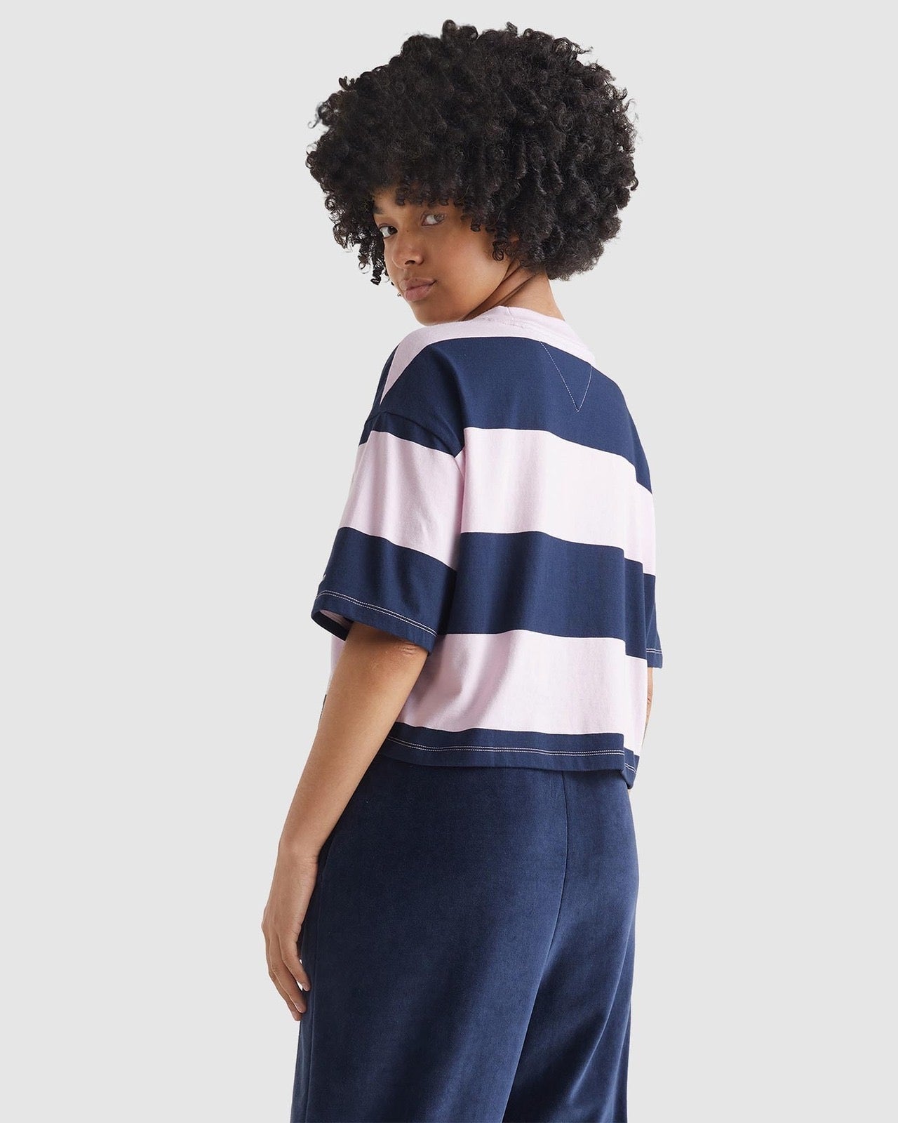 Tommy Hilfiger Oversized Crop Authentic 2 Stripe