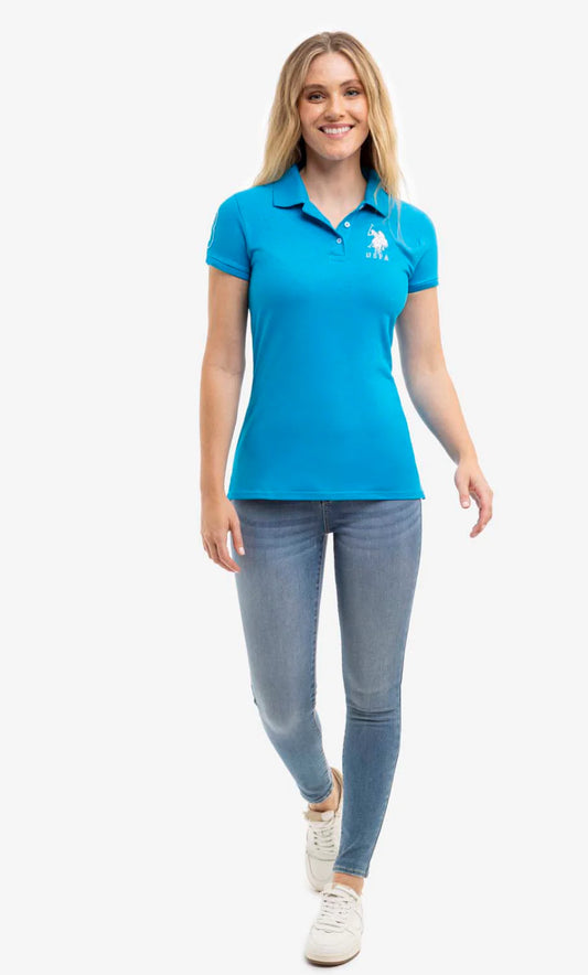 U.S Polo Assn Metallic Print Polo
