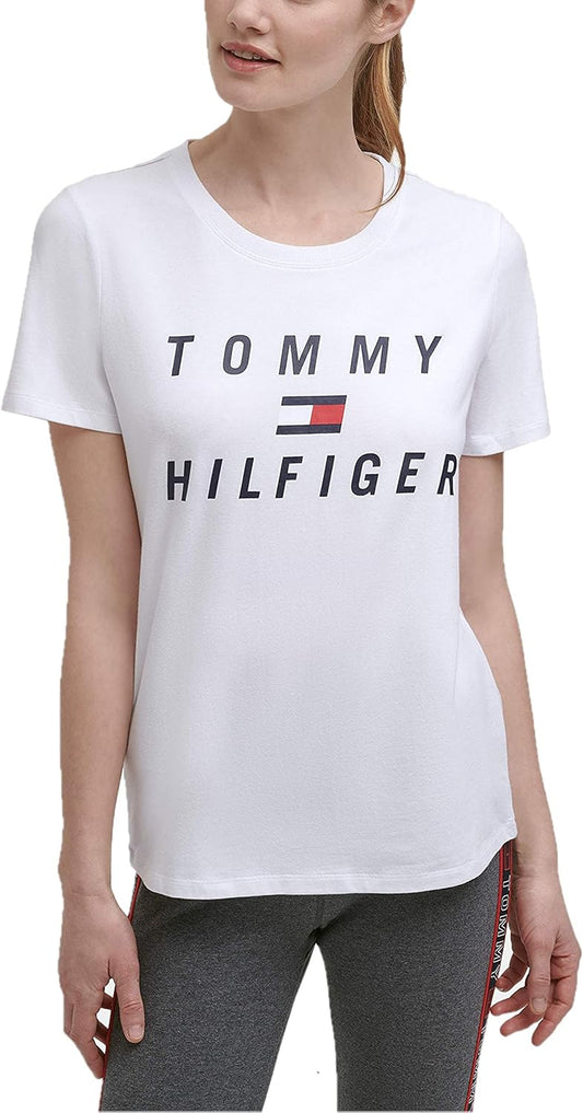 Tommy Hilfiger womens Tommy Hilfiger Short Sleeve Slim Fit Shirt