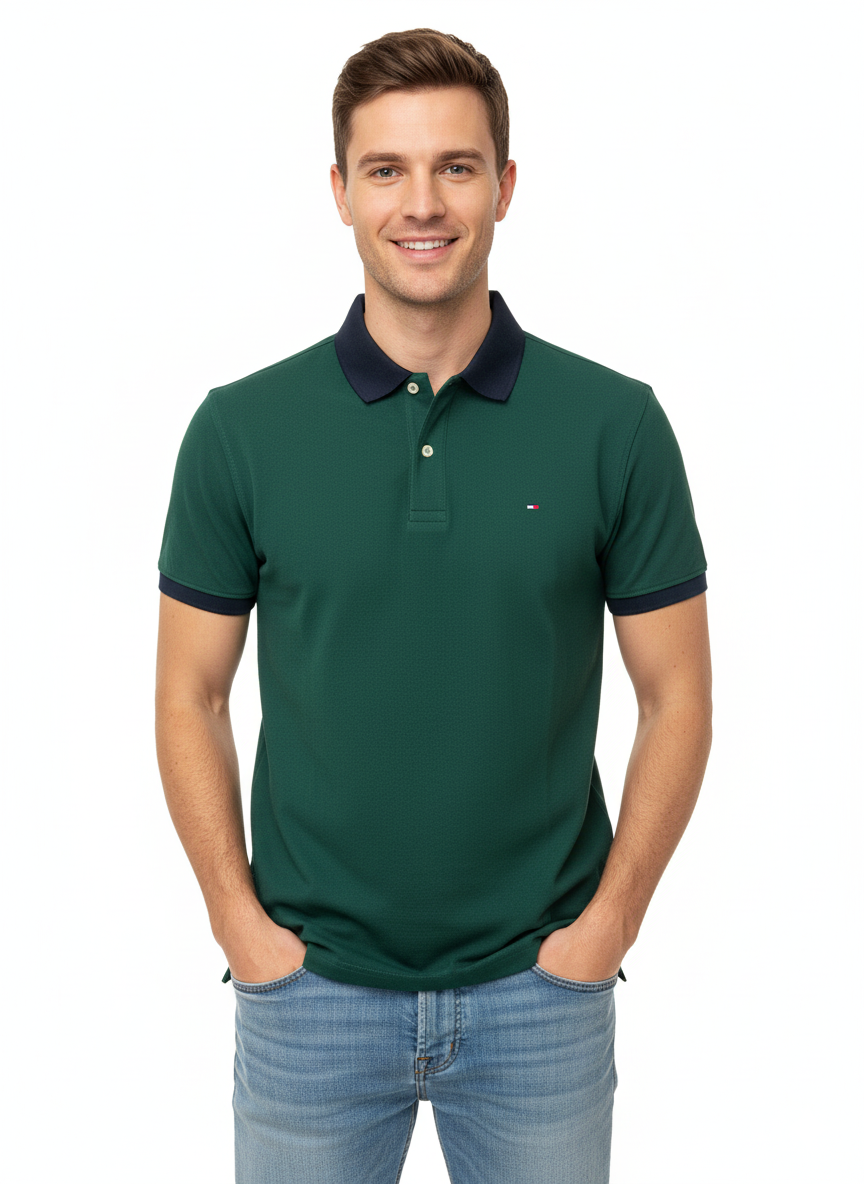 Tommy Hilfiger- Polo Hombre Verde