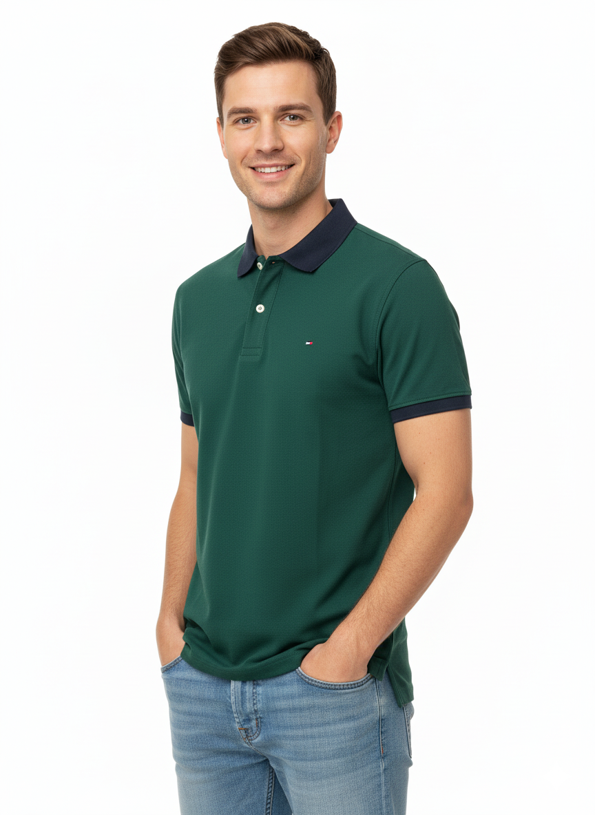 Tommy Hilfiger- Polo Hombre Verde