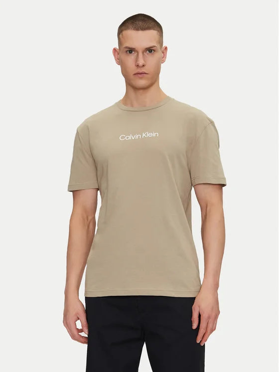 CALVIN KLEIN-T-shirt Hero K10K111346 Beige Regular Fit