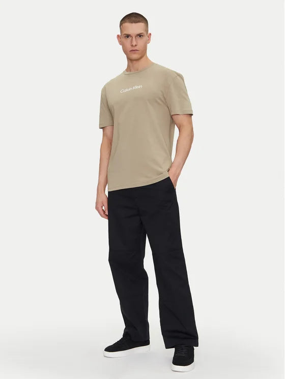 CALVIN KLEIN-T-shirt Hero K10K111346 Beige Regular Fit