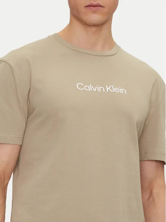 CALVIN KLEIN-T-shirt Hero K10K111346 Beige Regular Fit