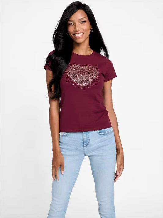 Guess Eco Bibi Heart Tee