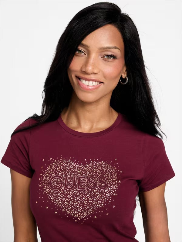 Guess Eco Bibi Heart Tee