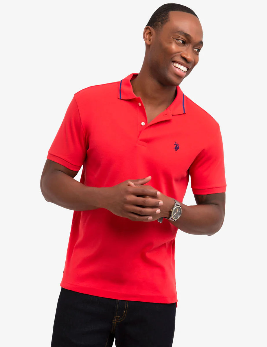 US Polo ASSN Slim Fit Interlock Polo