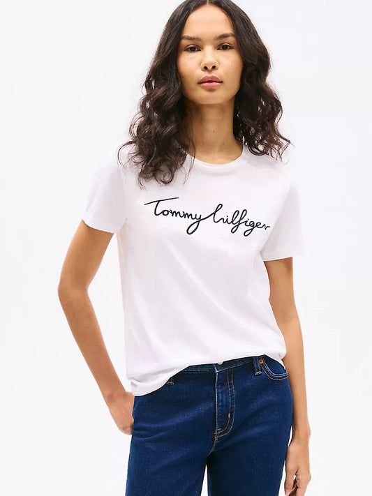 Tommy Hilfiger Embroidered Signature Crewneck T-Shirt