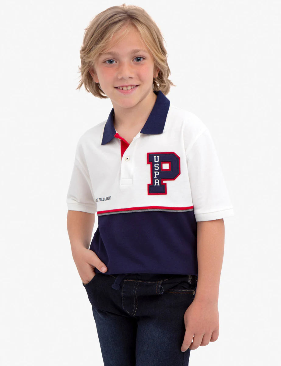 US Polo ASSN Boys Felt Polo Patch Polo