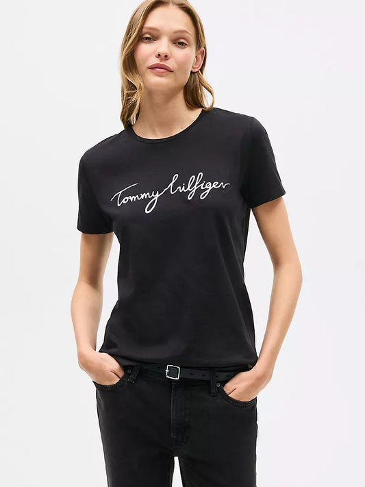 Tommy Hilfiger Embroidered Signature Crewneck T-Shirt