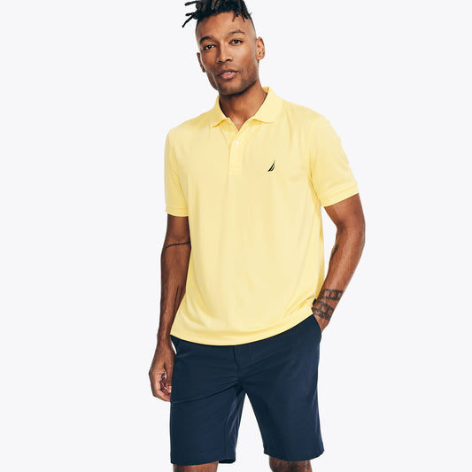 Nautica Men's Short Sleeve Stretch Cotton Piqué Polo Shirt