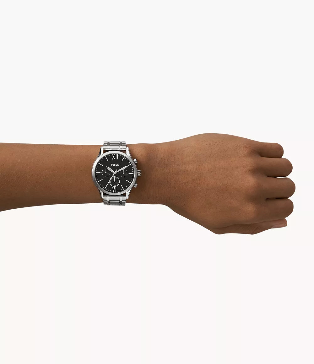 Fossil His and Her Fenmore Multifunction Stainless Steel Watch Gift Set