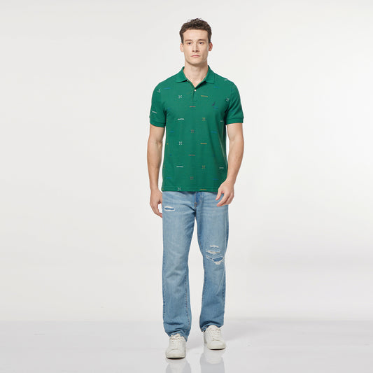 Nautica Classic Fit Printed Polo