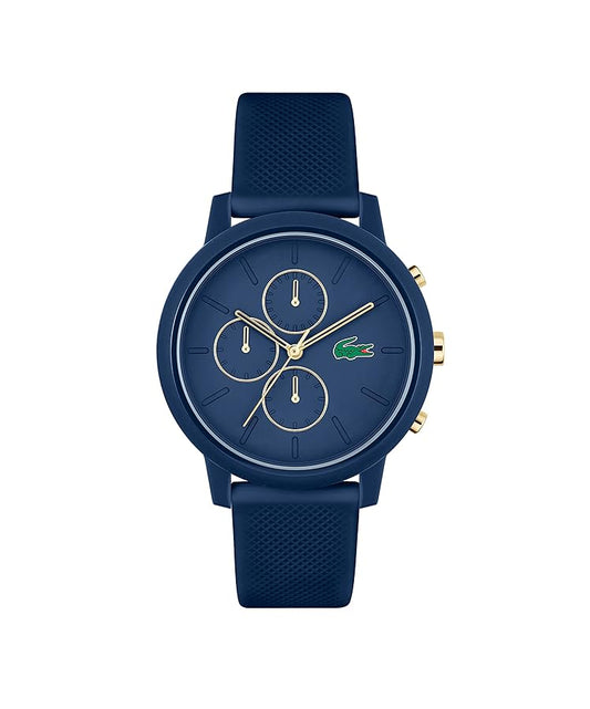Lacoste 12.12 Watch with Blue Silicone Strap