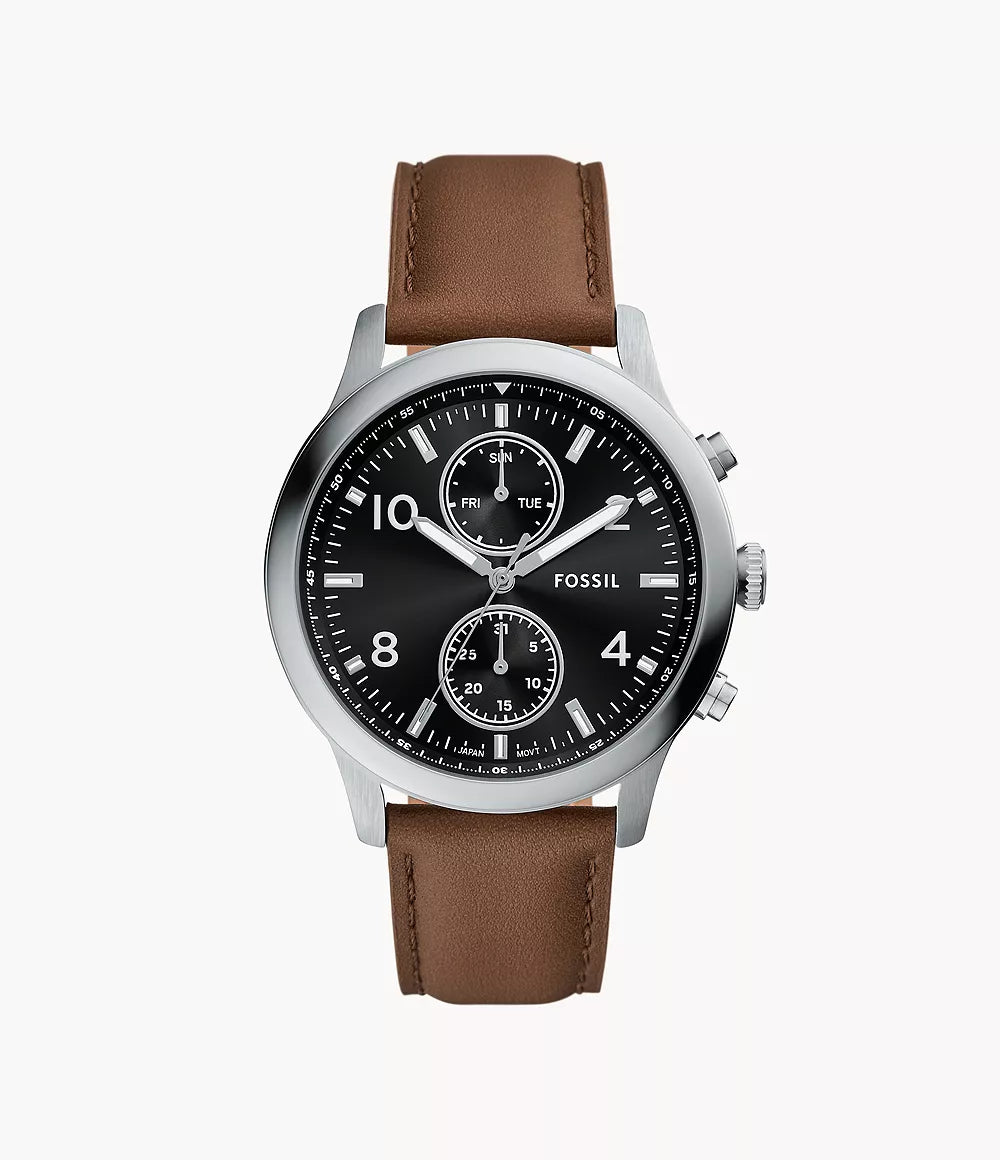 Fossil Bennett Multifunction Brown Leather Watch