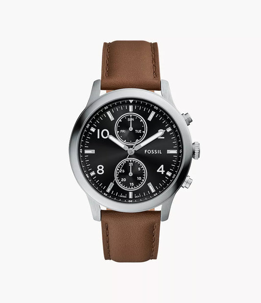 Fossil Bennett Multifunction Brown Leather Watch