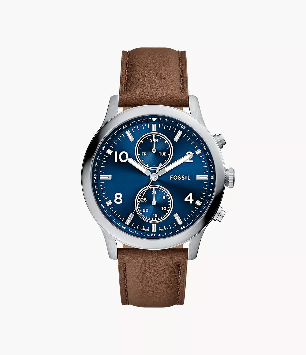 Fossil Bennett Multifunction Brown Leather Watch