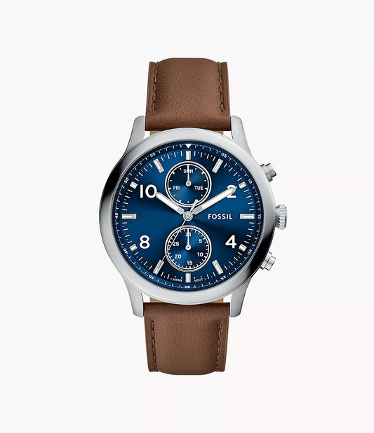 Fossil Bennett Multifunction Brown Leather Watch