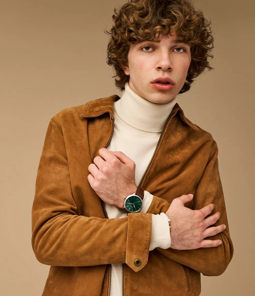 Fossil Fenmore Three-Hand Brown Leather Watch