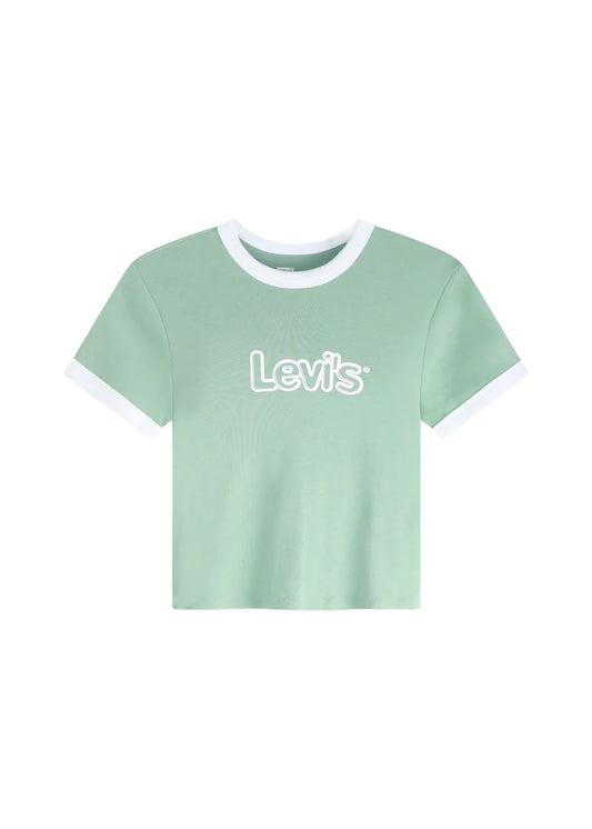 Levi's Women's Green and White Shirt