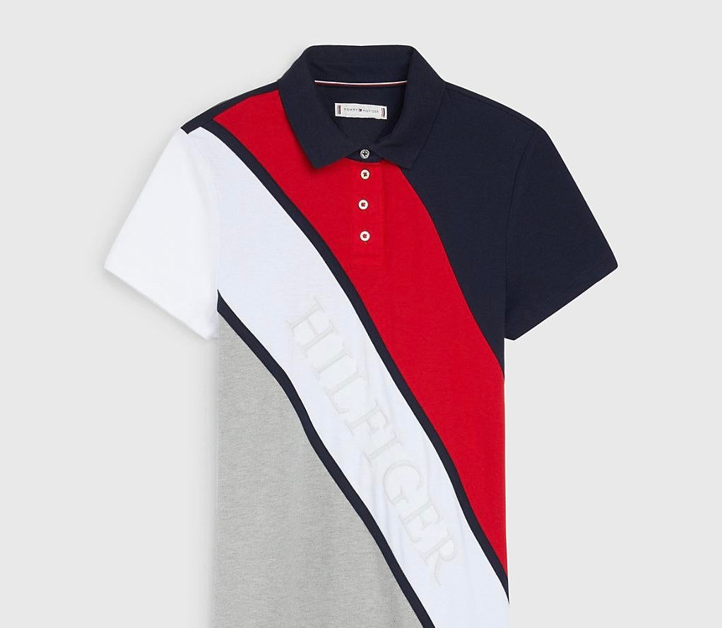 Tommy Hilfiger Women Striped Regular Fit Polo T-Shirt