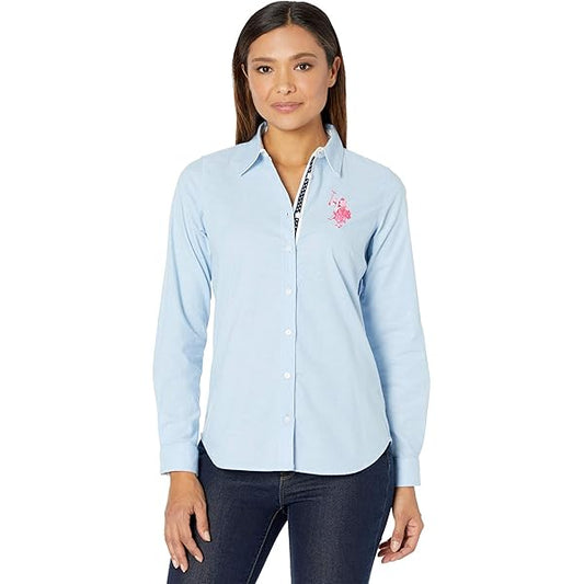 U.S. Polo Assn. Long Sleeve Oxford Tonal Pony Shirt
