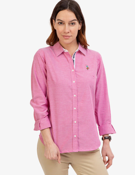 U.S Polo Assn Multi Tonal Small Logo Oxford Shirt