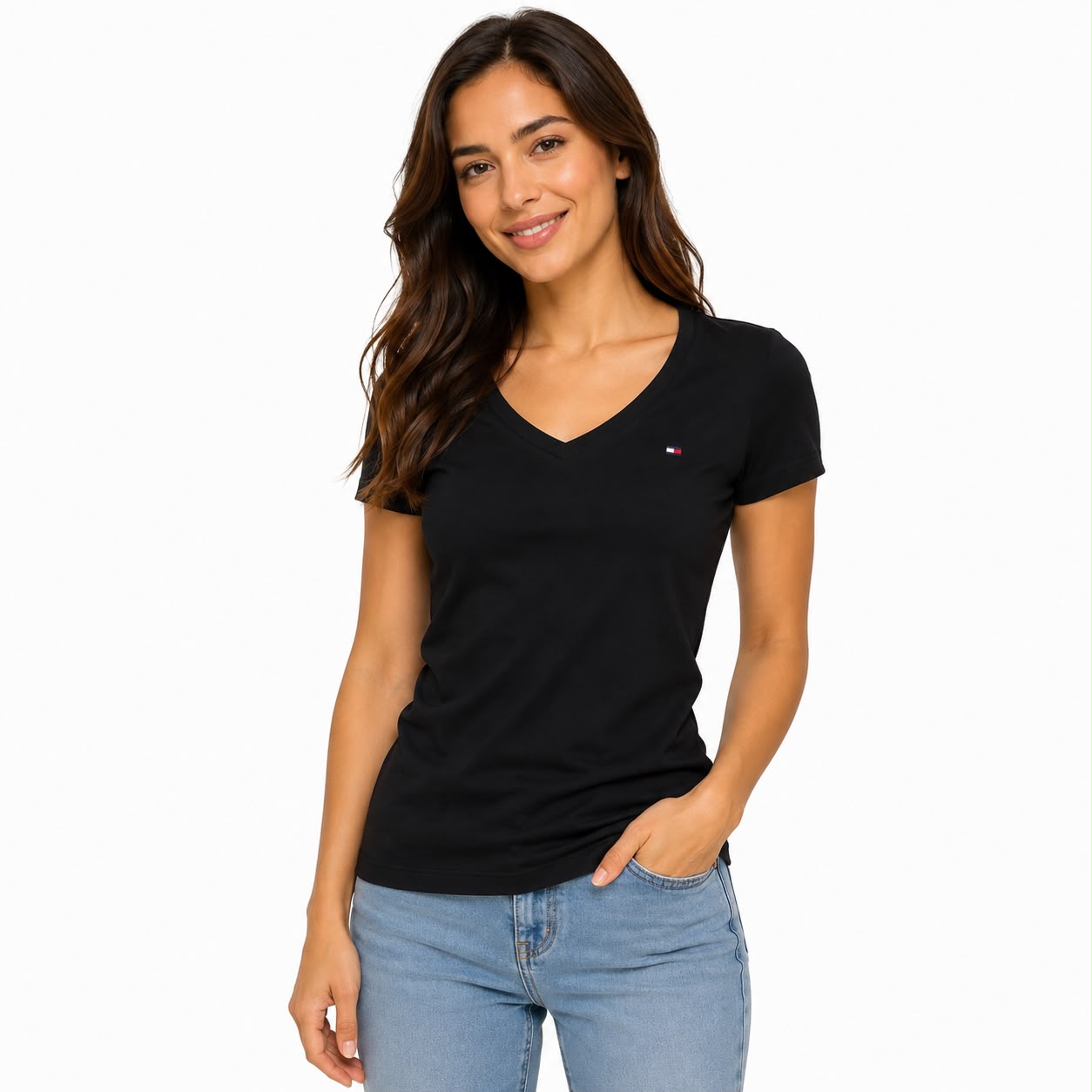 Tommy Hilfiger V-Neck Slim T-Shirt Women’s