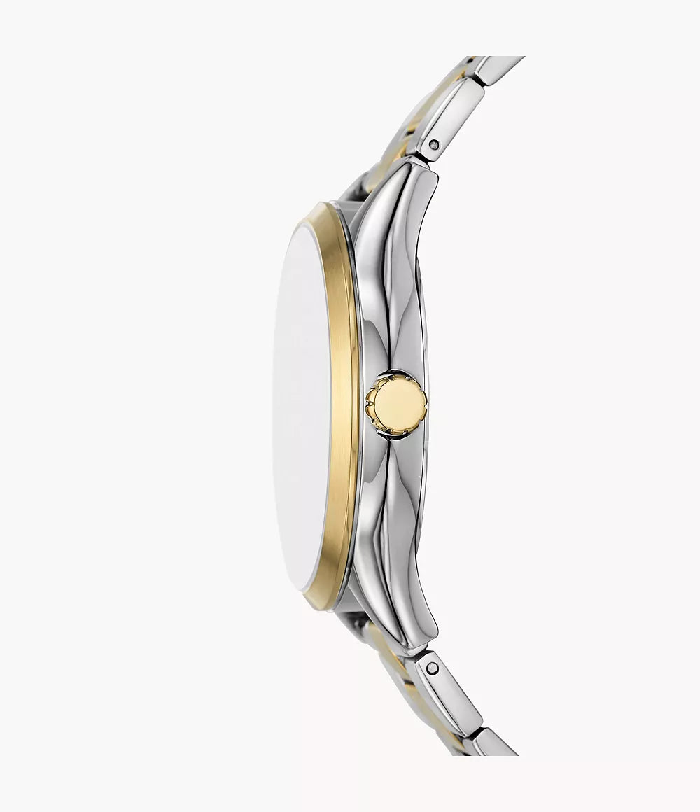 Fossil Fenmore Three-Hand Two-Tone Stainless Steel Watch