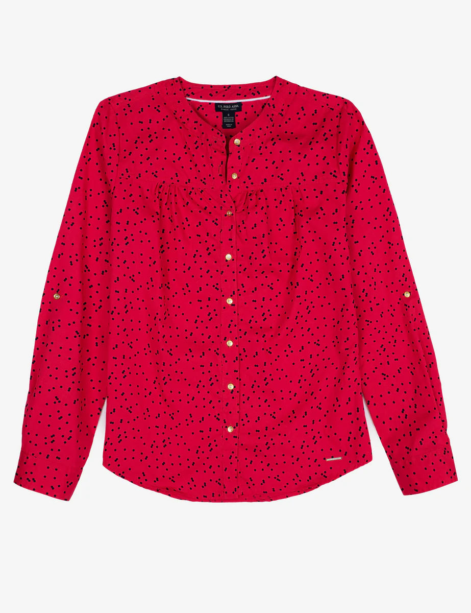 U.S Polo Assn All Over Printed Long Sleeve Shirt