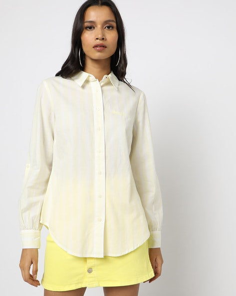 Tommy Hilfiger Striped Shirt with Buttoned Cuffs