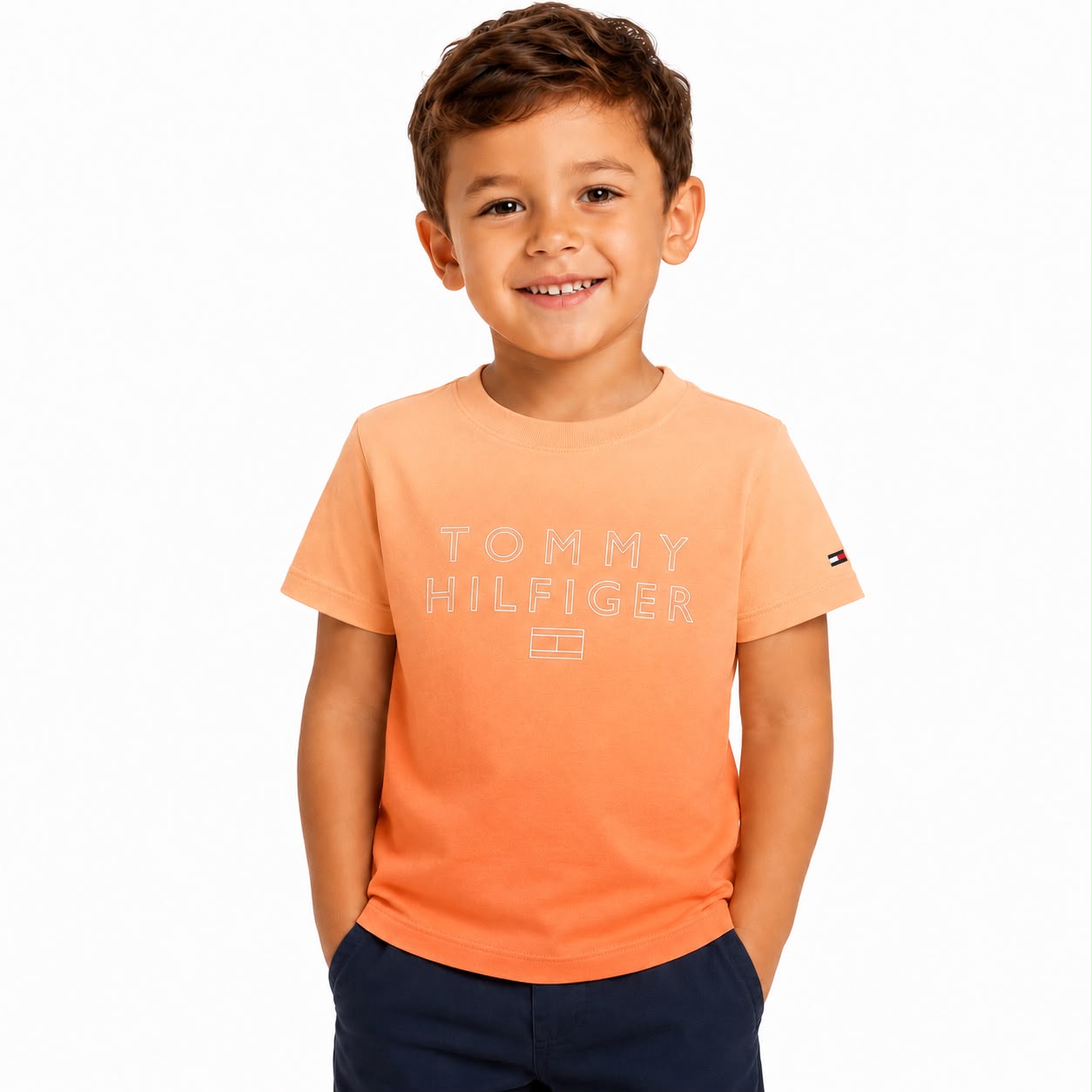 Tommy Hilfiger Boys Regular Fit Cotton T-shirt