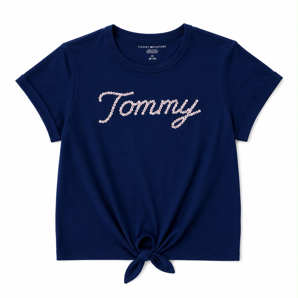 Tommy Hilfiger Kinds Girls Logo Regular Fit Cotton T-Shirt