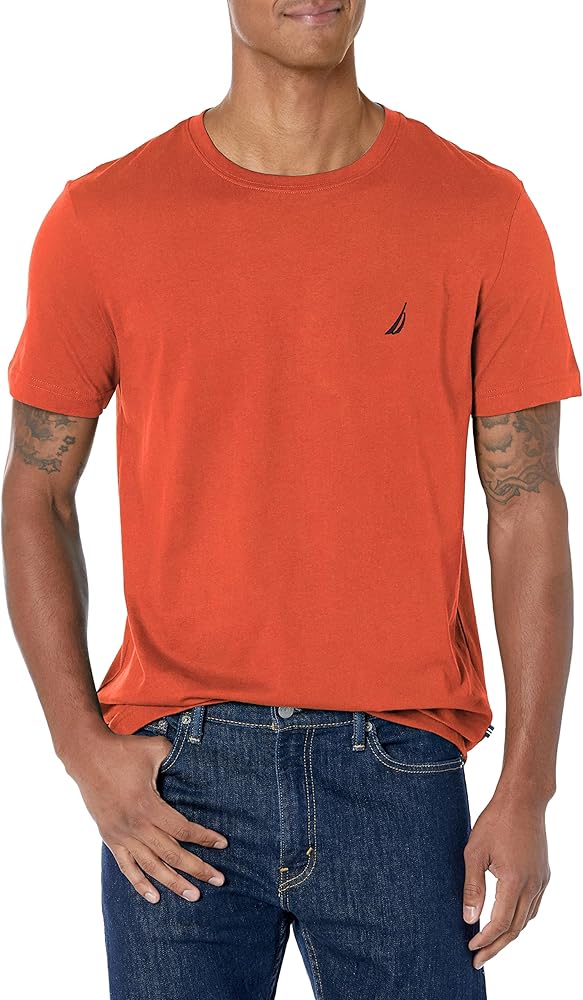 Nautica Solid Short Sleeve Crew Neck T-Shirt