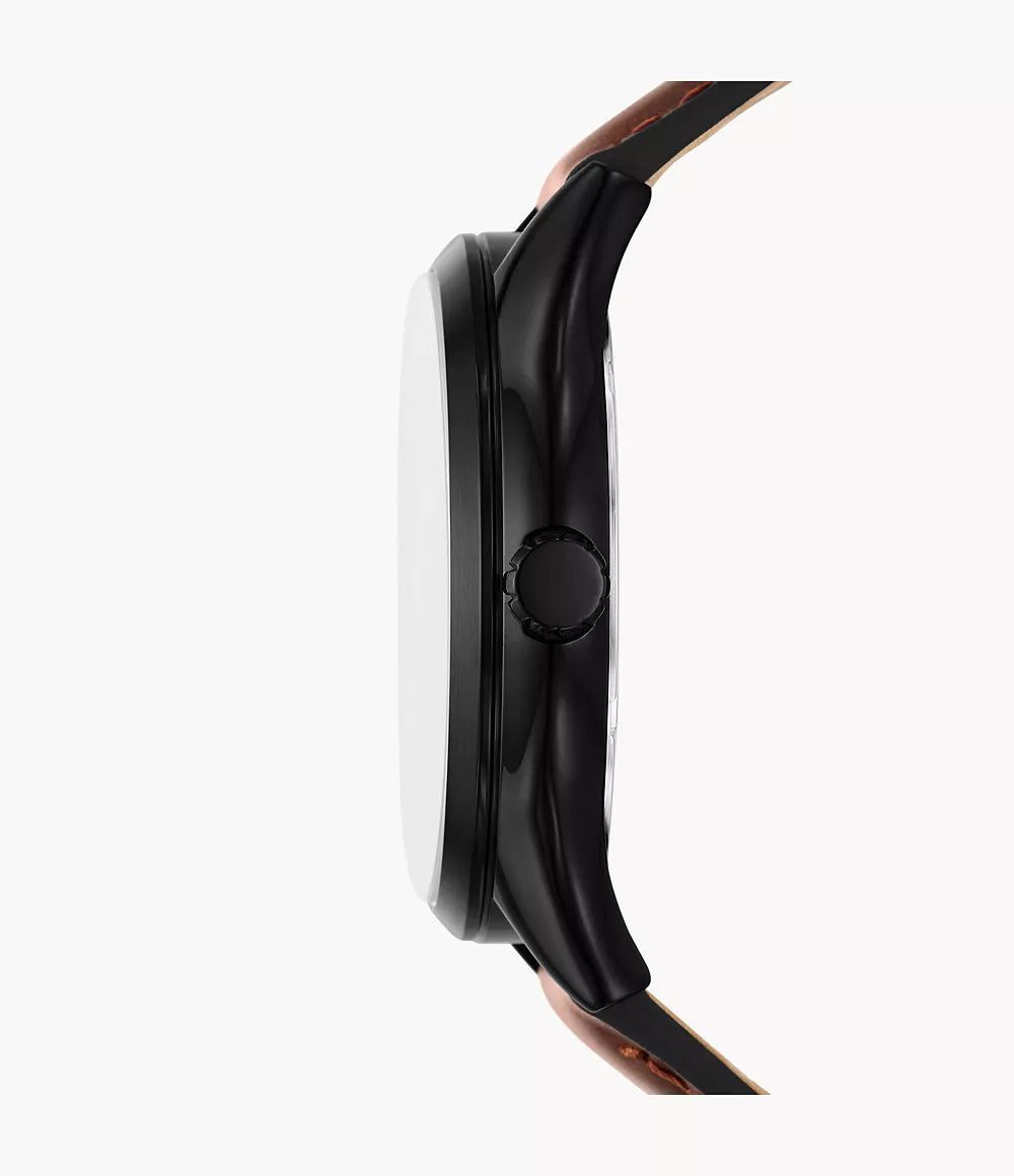 Fossil Fenmore Three Hand Brown Leather Watch