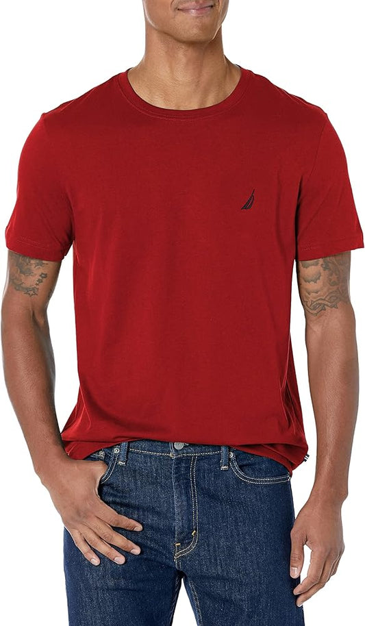 Nautica Solid Crew Neck Short Sleeve T-Shirt
