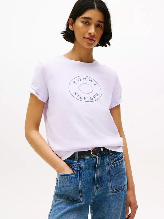 Tommy Hilfiger-Circle Logo T-Shirt