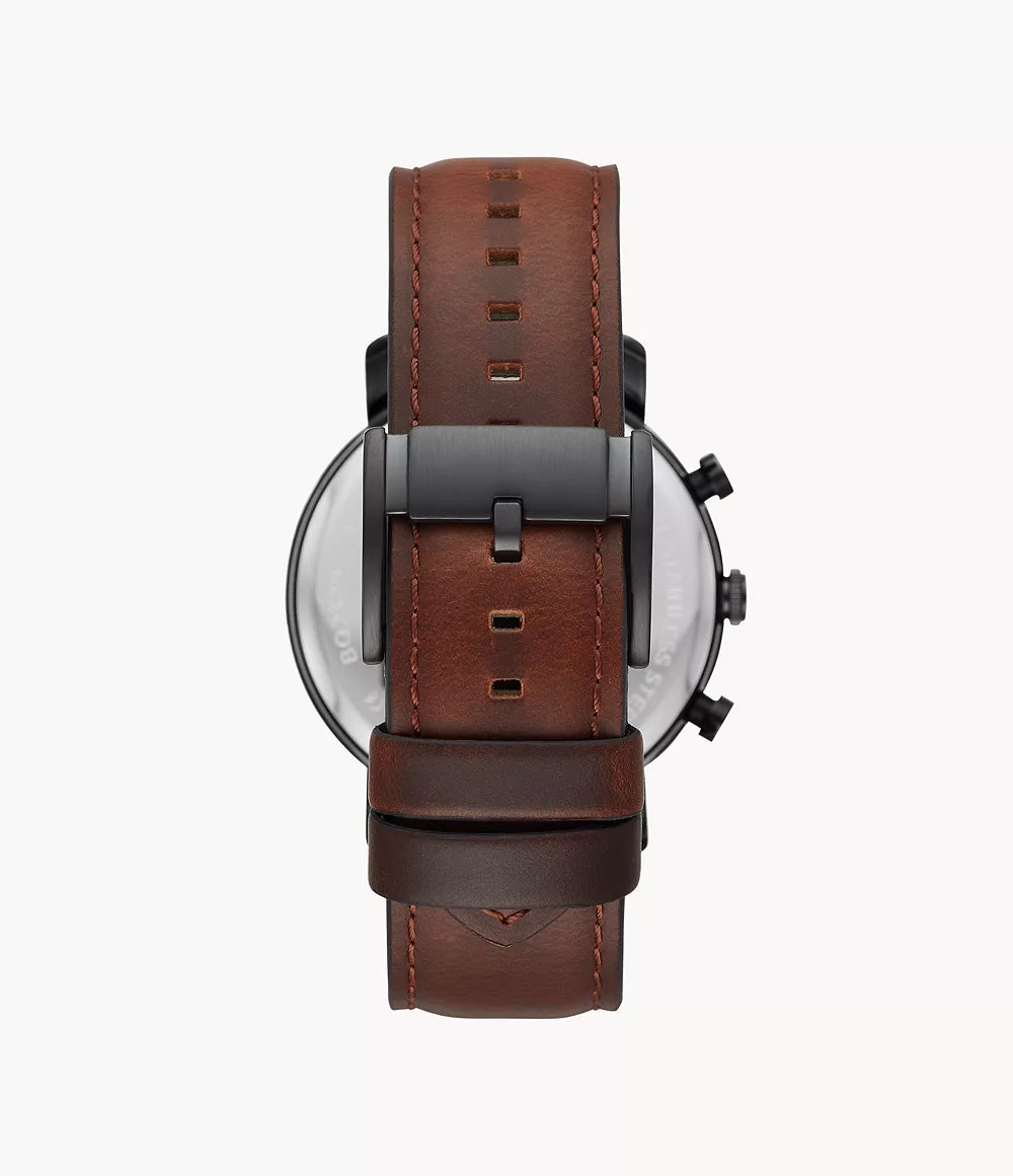 Fossil Luther Chronograph Brown Leather Watch