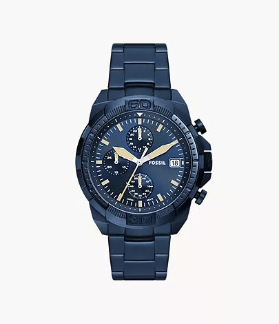 Fossil Bronson Chronograph Navy Stainless Steel Watch
