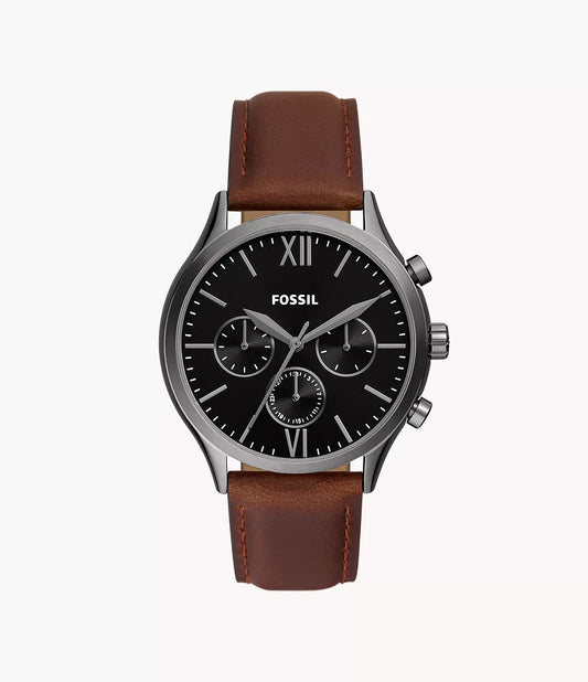 Fossil Fenmore Multifunction Brown Leather Watch