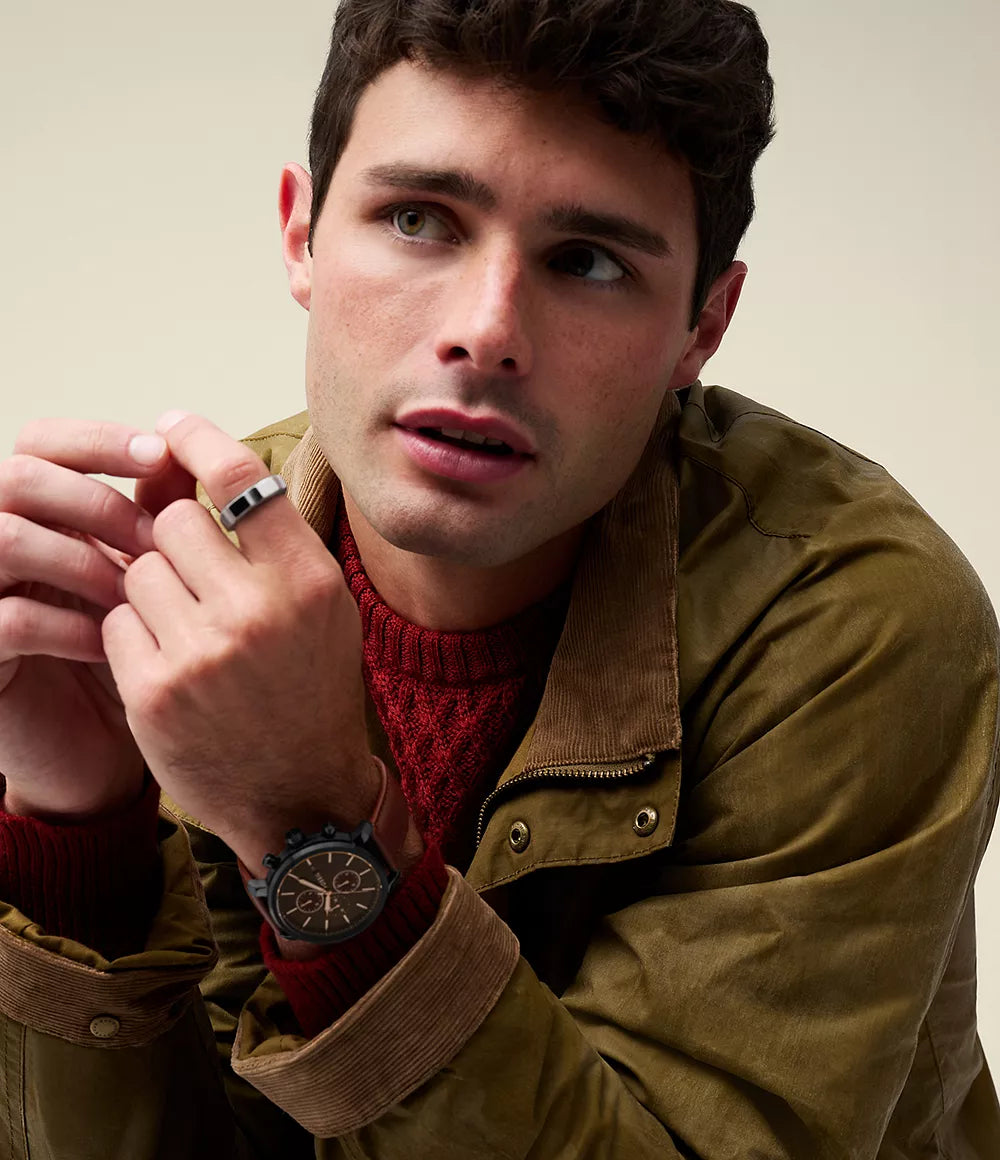 Fossil Rhett Multifunction Brown Leather Watch