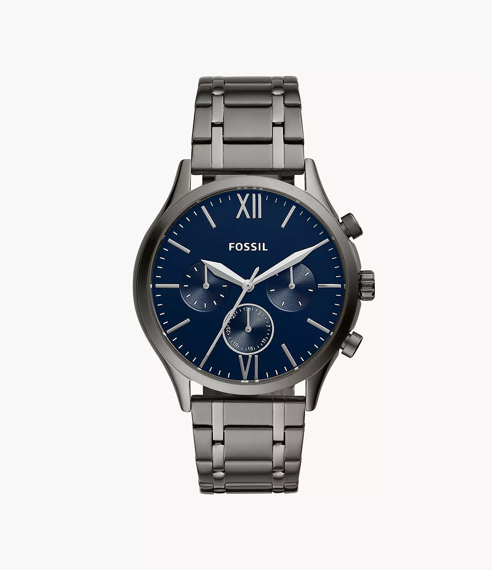 Fossil Fenmore Multifunction Smoke Stainless Steel Watch