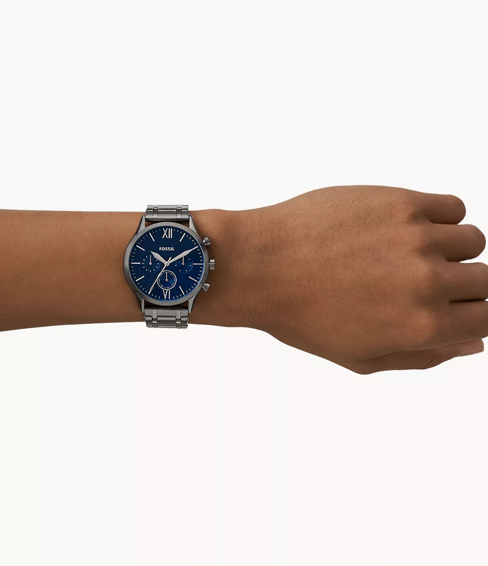 Fossil Fenmore Multifunction Smoke Stainless Steel Watch