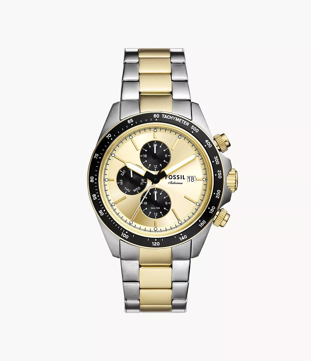 Fossil Autocross Multifunction Two-Tone Stainless Steel Watch