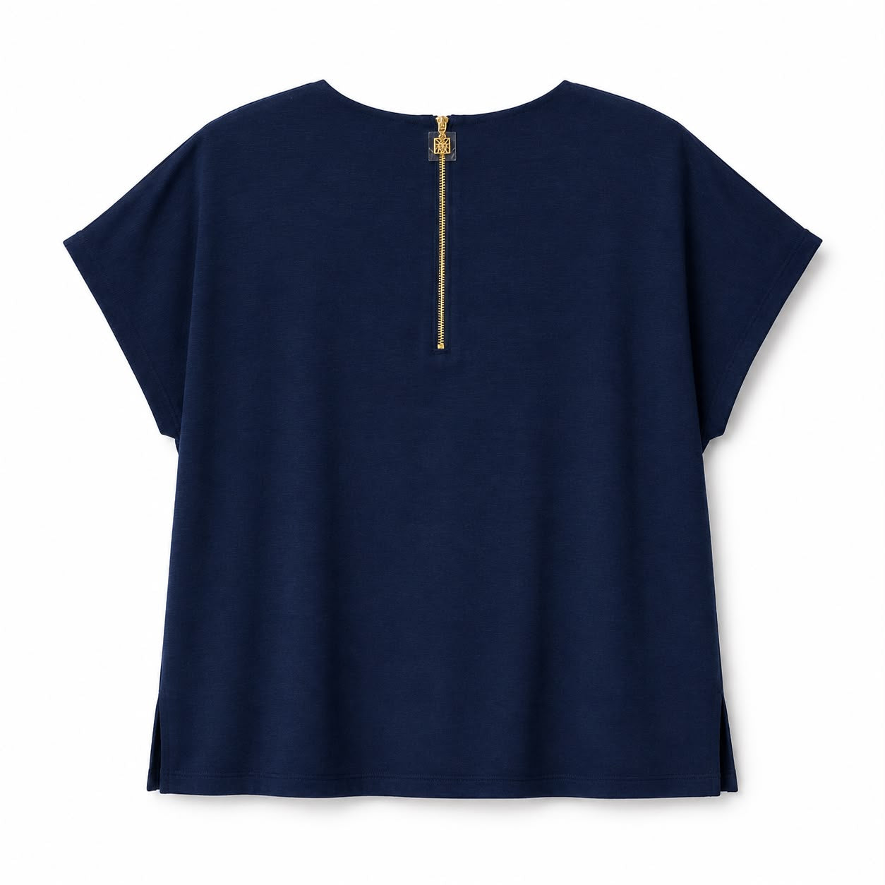 Anne Klein Short-sleeved t-shirt with draped crew neck