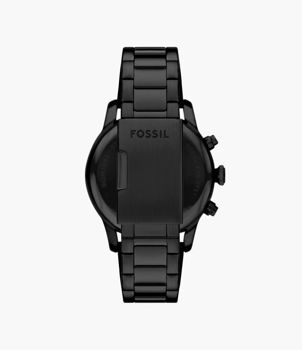 Fossil multifunción Bennett de acero inoxidable en color negro