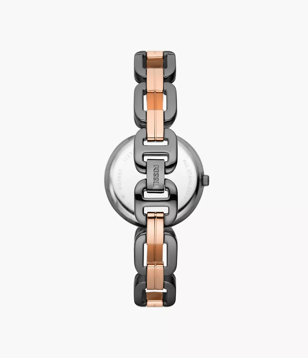 Fossil Kerrigan Three-Hand Two-Tone Stainless Steel Watch