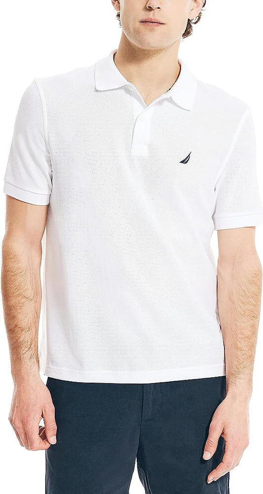 Nautica Men's Classic Short Sleeve Solid Polo