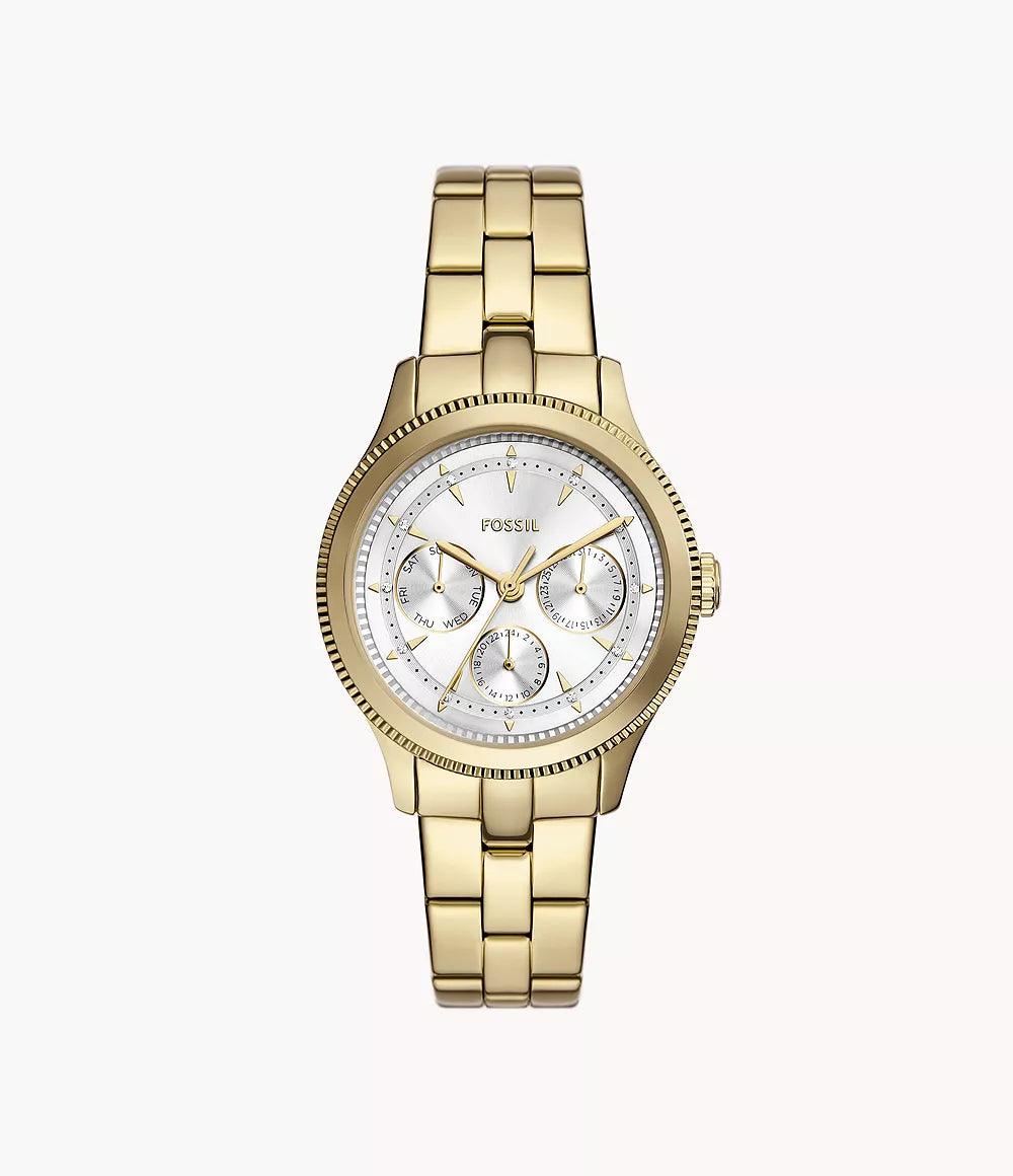 Fossil Brynn Multifunction Gold-Tone Stainless Steel Watch